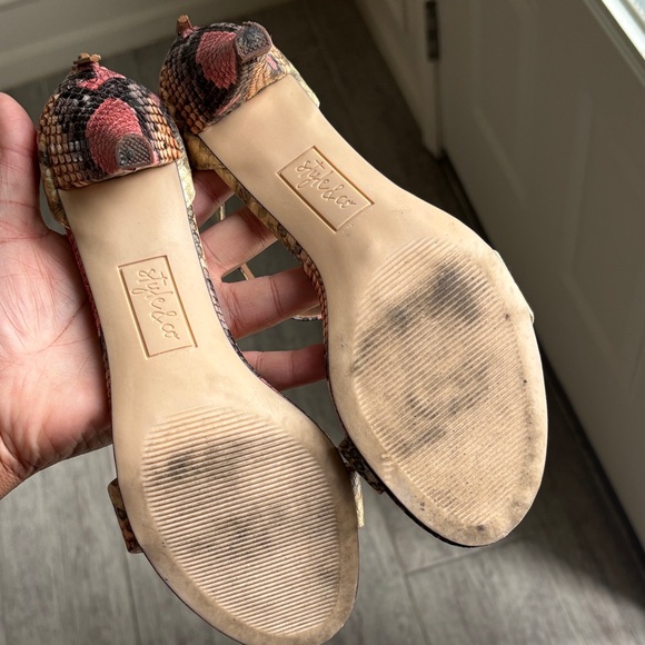 Style & Co. Multicolor Snake-Print Ankle Strap Heels - Picture 9 of 10